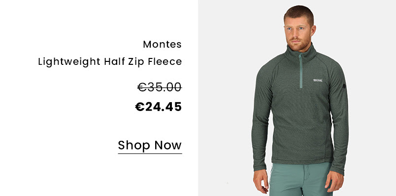 Men's Montes Lightweight Half Zip Fleece by Regatta
