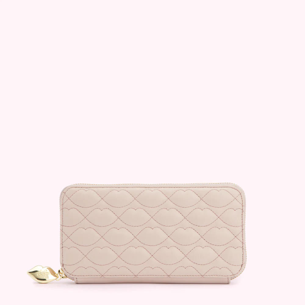 PEBBLE LIP QUILTED LEATHER TANSY WALLET