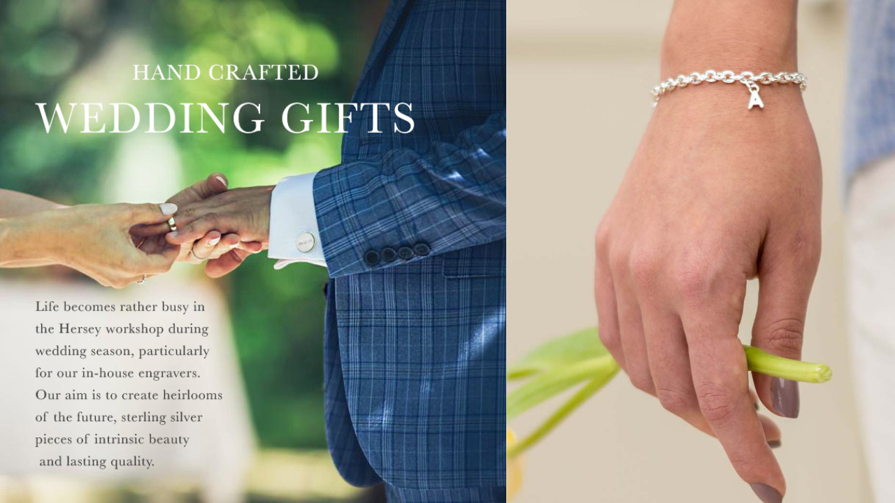 Selling out Fast: Hersey & Son Silversmiths Handcrafted Wedding Gifts