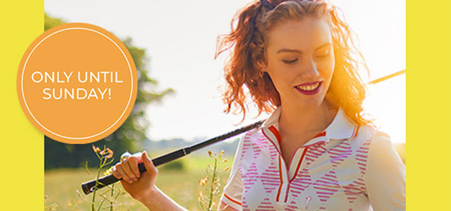 GOLFINO News - FORE! Only today: 20% off the current collection