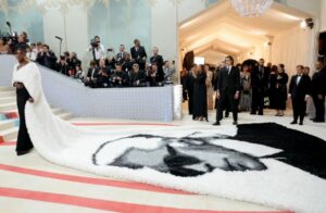 met gala 2023 jeremy pope balmain long train of k