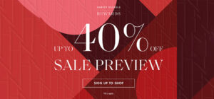 Harvey Nichols Up to 40 off Sale Preview now on 1sx