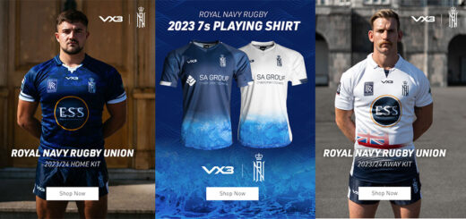 VX3 Brand New Royal Navy Rugby 7s Playing Shirts at VX3 2ds