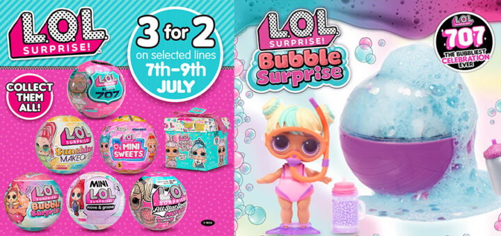 Smyths Toys Celebrate 7.07 Day with 3 for 2 on selected L.O.L. 3fdf