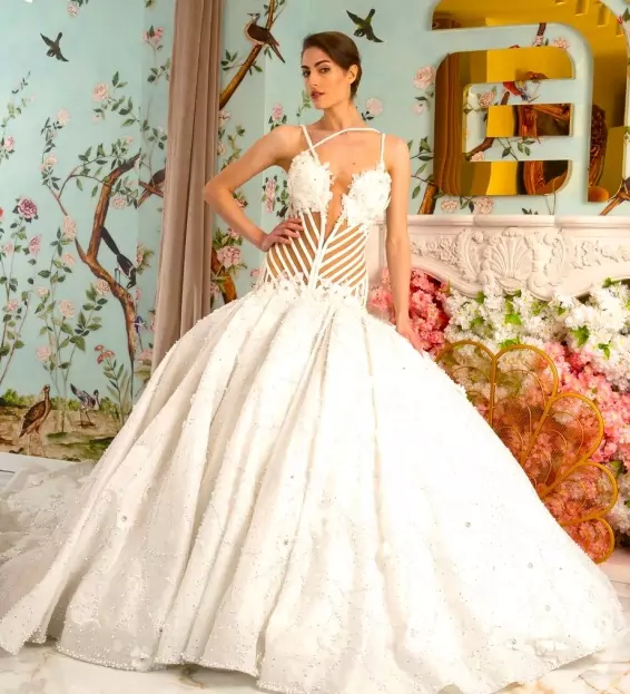 New York Bridal Week Spring/Summer 2024, Say “I do” to the Hottest Bridal Trends 21 Bridal sp24 EA illusion bodice cropped.jpg