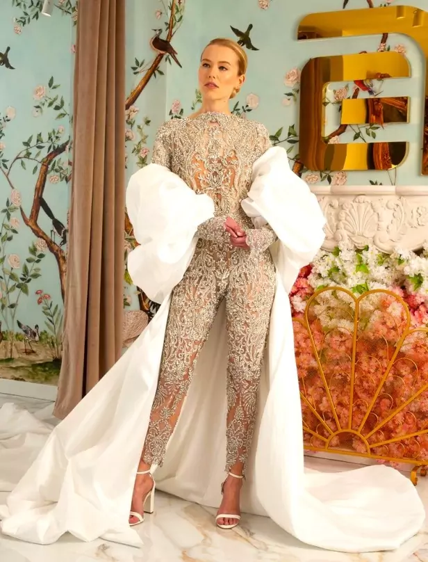 New York Bridal Week Spring/Summer 2024, Say “I do” to the Hottest Bridal Trends 19 Bridal sp24 EA rhinestone jumpsuit cropped.jpg