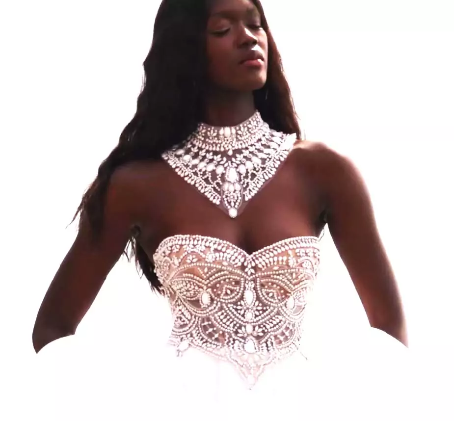 New York Bridal Week Spring/Summer 2024, Say “I do” to the Hottest Bridal Trends 63 Bridal sp24 JV chocker and gown cropped.JPG