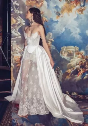 New York Bridal Week Spring/Summer 2024, Say “I do” to the Hottest Bridal Trends 26 Bridal sp24 KK basque corset gown.JPG