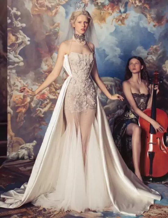 New York Bridal Week Spring/Summer 2024, Say “I do” to the Hottest Bridal Trends 23 Bridal sp24 KK corset sheer w cello.JPG