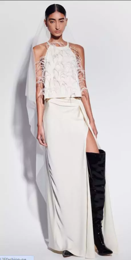 New York Bridal Week Spring/Summer 2024, Say “I do” to the Hottest Bridal Trends 43 Bridal sp24 LP thigh high boots.JPG