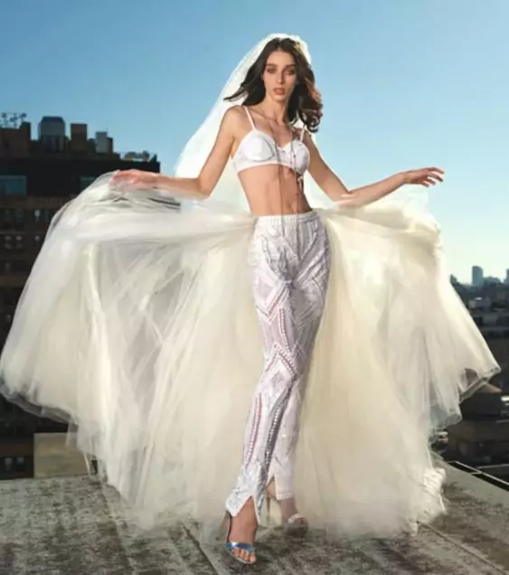 New York Bridal Week Spring/Summer 2024, Say “I do” to the Hottest Bridal Trends 35 Bridal sp24 NK trousers and bra.JPG