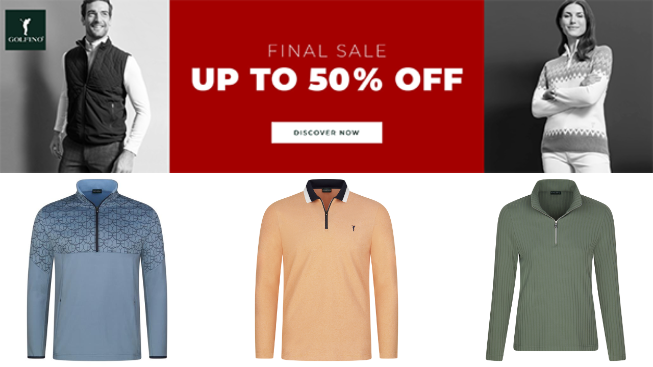 Massive Clearance! Up to 50% off EVERYTHING at Golfino Final Sale!