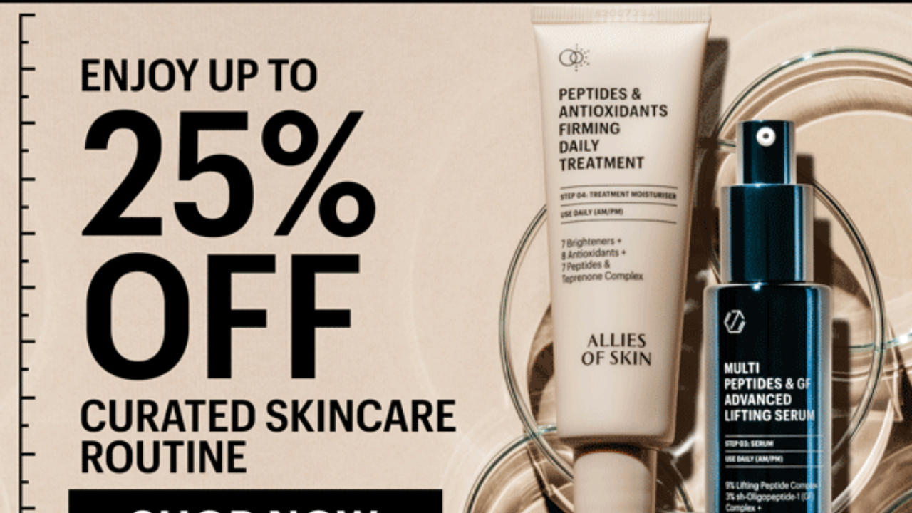 Limited Time Offer: Score Up to 25% OFF on All Allies of Skin Routines!