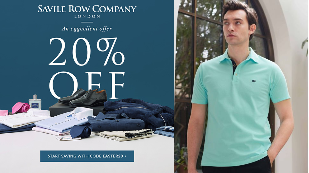 Easter Sale at Savile Row Company upto 20% Off Selected Styles