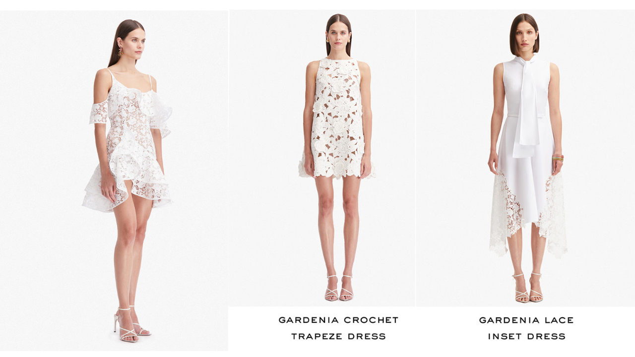 Shop Oscar de la Renta's Stunning Whites for Daytime and Evening Elegance