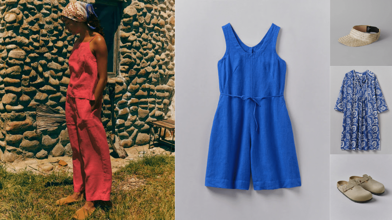 Poppy Red & Marine Blue Loungewear for Women by Toast