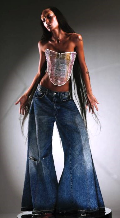 Dubai MK wide denim pants corset cropped.JPG