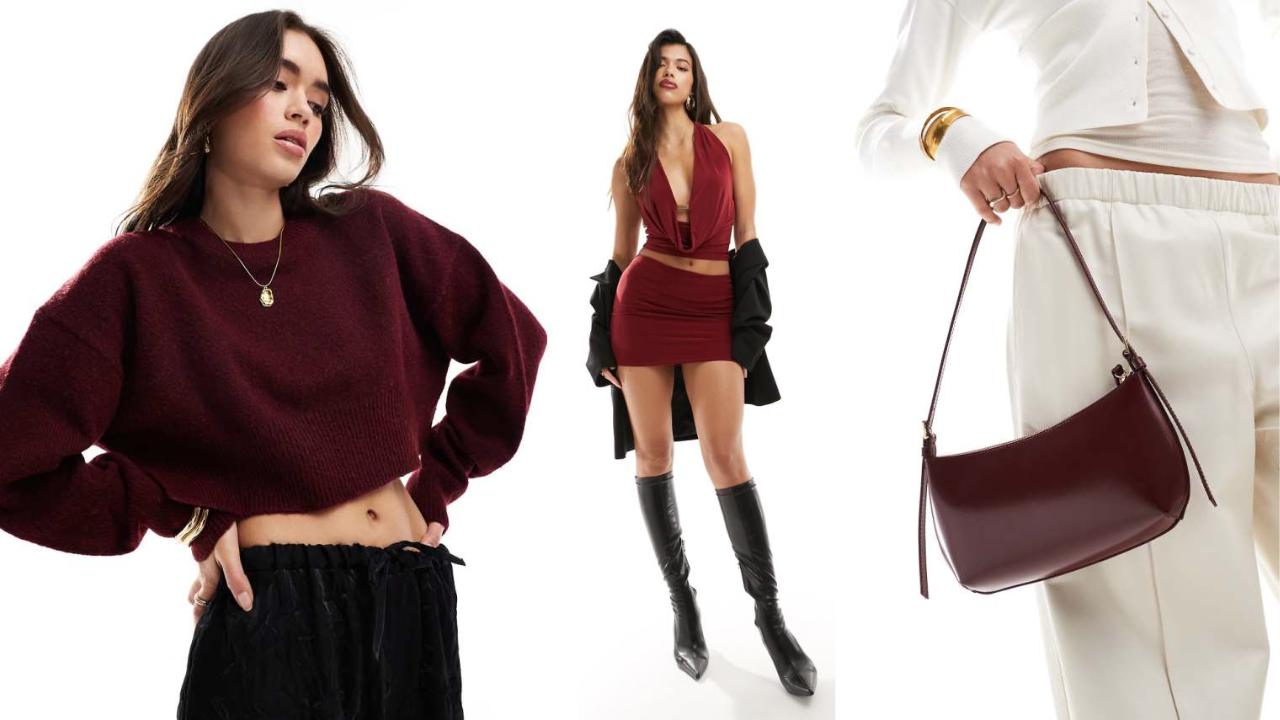 So, it's all about burgundy - Asos