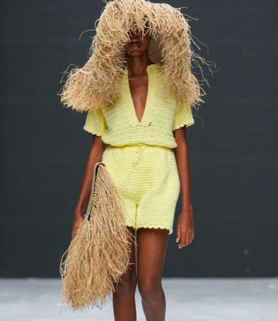 Raffia accessories and crochet at Cynthia Abila