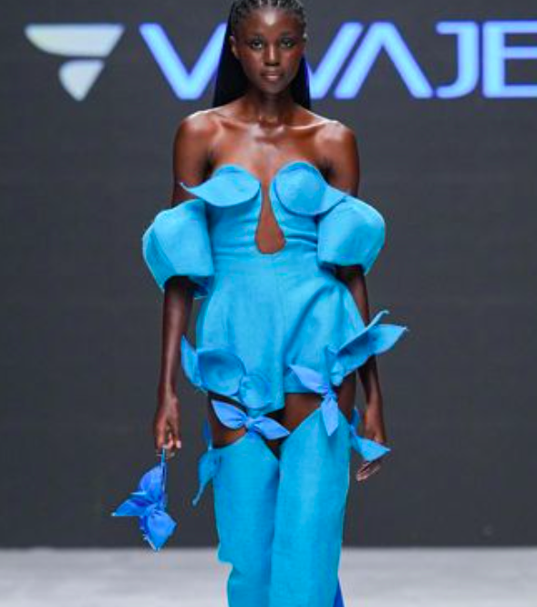 Barbarella blue shades at Loza Maleombho