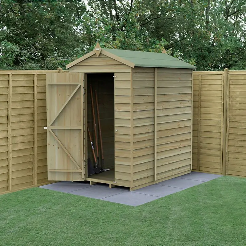 Pressure Treated Windowless Apex Wooden Shed