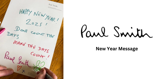 A Few Words for 2025 - Paul Smith New Year Message