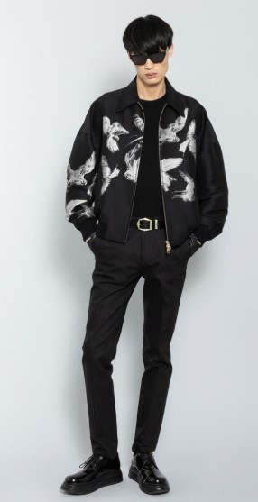 Milan Mens 25 KB skinny pants bird bomber.jpg