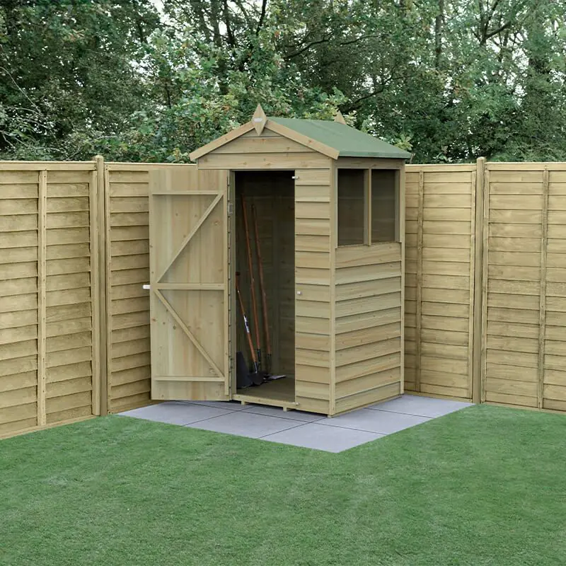 Pressure Treated Apex Wooden Shed (1.34m x 1m) Pressure Treated Apex Wooden Shed (1.34m x 1m)