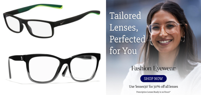 Fashion Eyewear - Get 30% off lenses with code: LENSES30