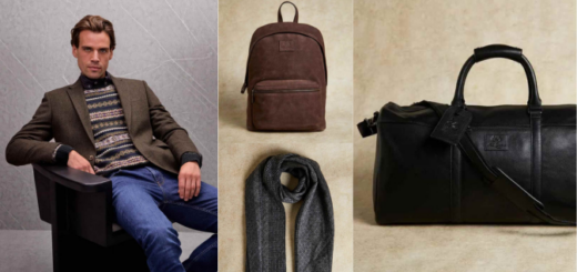Dunnes Store UK, Paul Costelloe leather bags, pure wool knitwear, and shearling slippers.