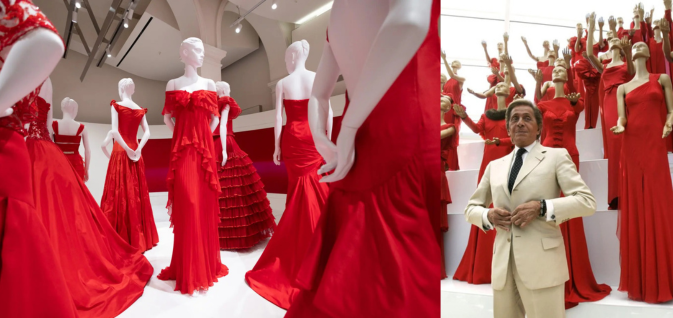 Valentino Garavani signature red couture gown legacy