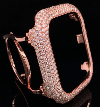 NYLAJ25 CT womens rose gold wht diam Apple Watch case see etsy.jpg