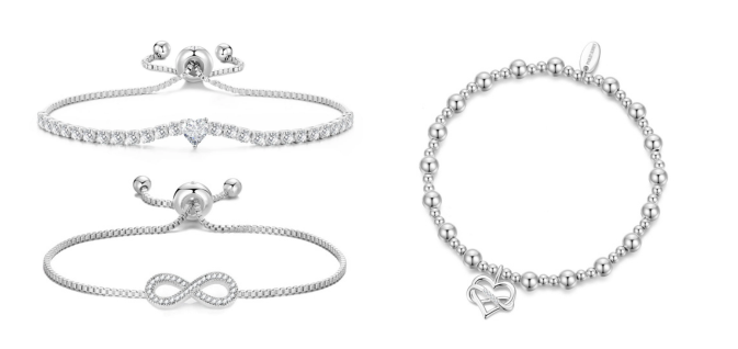 Philip Jones Silver Bracelets for Women Collection