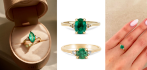 Chupi Emerald Rings for Women