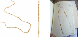 Gabriela Hearst Mia Necklace – Antique Pearl & 18K Gold Sautoir