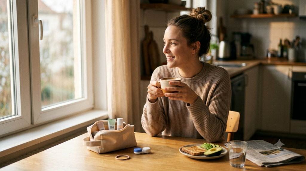 a calm, intentional, and unrushed morning routine