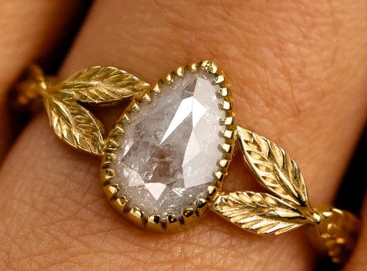 Summer Shopping in NYC: Top Designer Fashions, Stunning Jewelry, Luxury Accessories & Fabulous Eco-Friendly Surprises 70 SHNY-26 AG pear diam ring w leaves.jpg