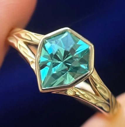 Summer Shopping in NYC: Top Designer Fashions, Stunning Jewelry, Luxury Accessories & Fabulous Eco-Friendly Surprises 68 SHNY-26 AG shield ring blue grn.jpg