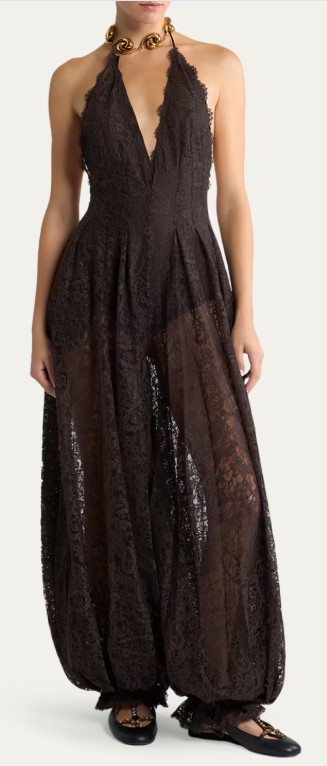 Summer Shopping in NYC: Top Designer Fashions, Stunning Jewelry, Luxury Accessories & Fabulous Eco-Friendly Surprises 64 SHNY-26 BG plunging lacehalter balloon leg jumpsuit.jpg