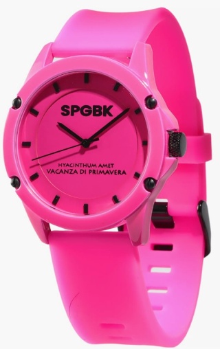 Summer Shopping in NYC: Top Designer Fashions, Stunning Jewelry, Luxury Accessories & Fabulous Eco-Friendly Surprises 63 SHNY-26 NR hot pink watch.jpg