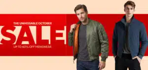 Debenhams October Menswear Sale – Up to 60% Off