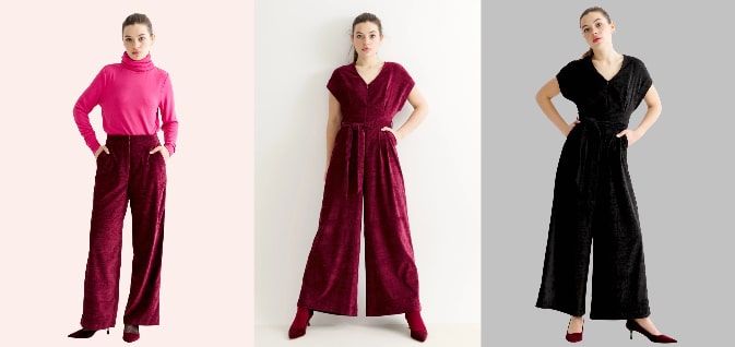 Louche Velvet Collection – Women's Jumpsuits and Trousers