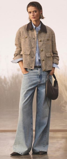 Milan Spring/Summer 2027, New Trends Seen at Fashion Week, Are You Ready? 73 Milan27 BC full leg jeans.jpg
