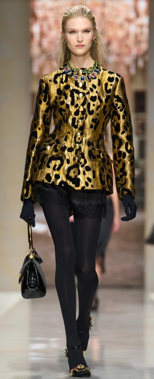 Milan Spring/Summer 2027, New Trends Seen at Fashion Week, Are You Ready? 38 Milan27 DG gold constructed jkt.jpg