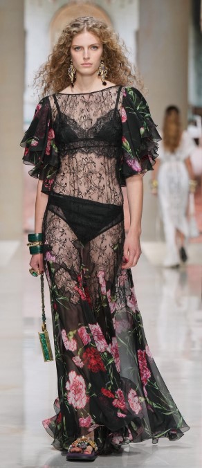 Milan Spring/Summer 2027, New Trends Seen at Fashion Week, Are You Ready? 36 Milan27 DG lingerie dress.jpg