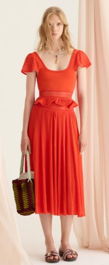 Milan Spring/Summer 2027, New Trends Seen at Fashion Week, Are You Ready? 79 Milan27 FF tangerine dress.jpg