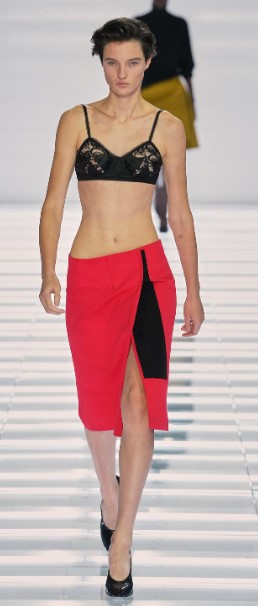 Milan Spring/Summer 2027, New Trends Seen at Fashion Week, Are You Ready? 2 Milan27 PR bra w skirt.jpg
